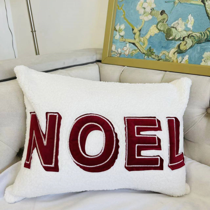 Coussin décoratif de Noël avec insert - Coussin décoratif Sherpa
