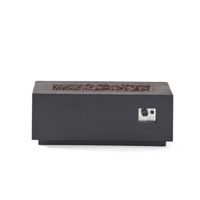 40-inch Rectangular Fire Pit - 40,000 BTU (Dark Grey)