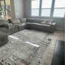 Steelside™ Acosta Gray/Gold/Black Area Rug & Reviews | Wayfair