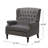 Oversized Tufted Wingback Fabric Push Back Recliner With Nailhead Trim And Button Tufted Diamond Stitch For Living Room, Bedroom-1085377529