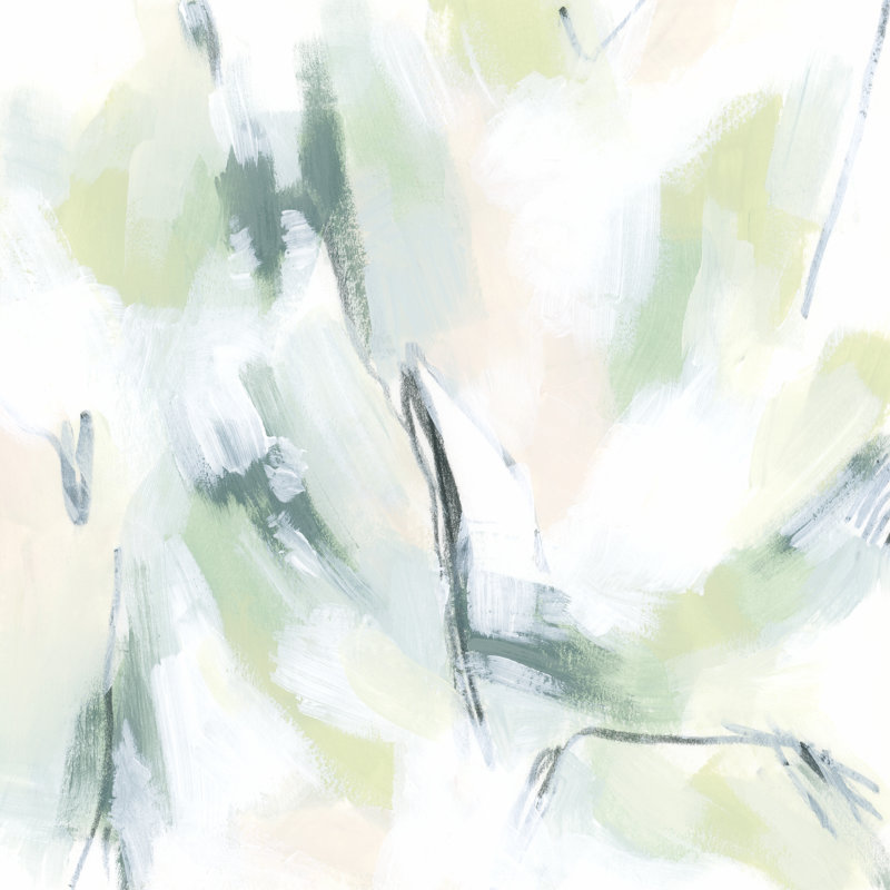 Mint Fissure I by June Erica Vess - Wrapped Canvas Painting, 51cm H x 51cm W