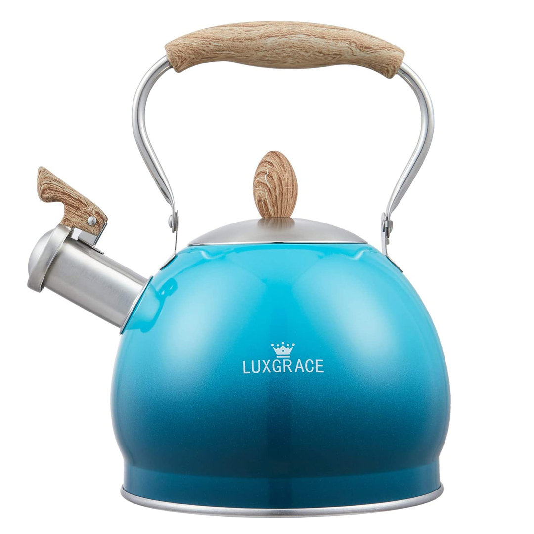Creative Home 2.6 Quarts Stainless Steel Whistling Stovetop Tea Kettle Creative Home