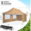 3x6m Pop Up Canopy Tent with 4 Removable Sidewalls, Easy Up Commercial Canopy-102441101