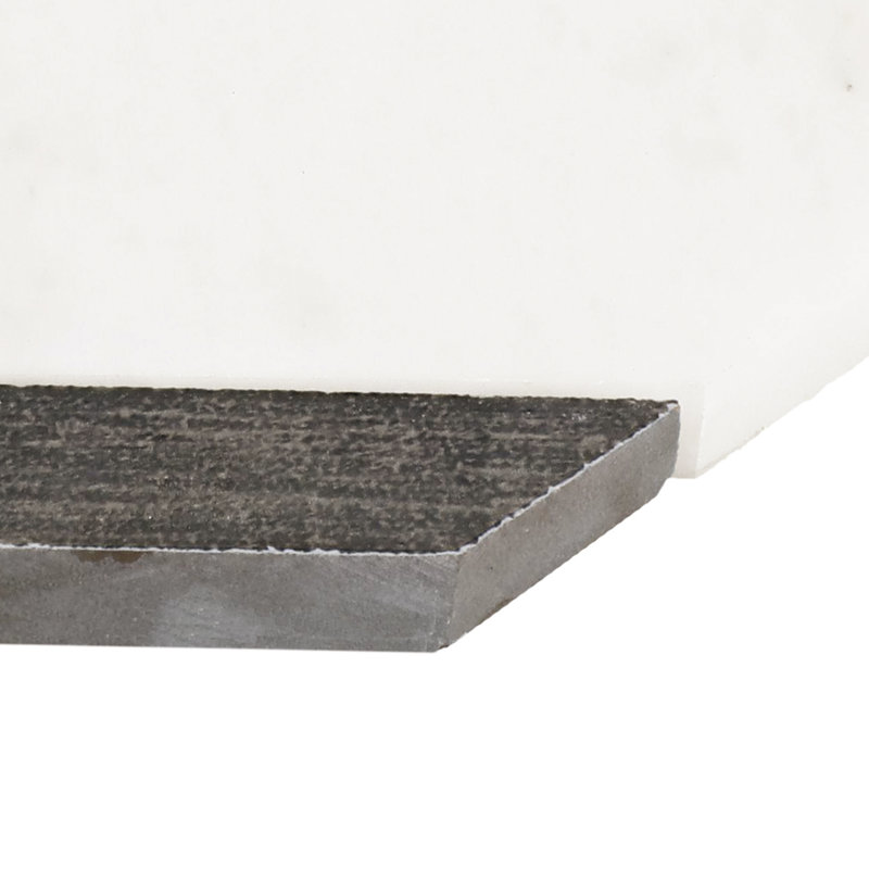 13" x 17" Natural Stone Mosaic Tile, Midnight Gray/White