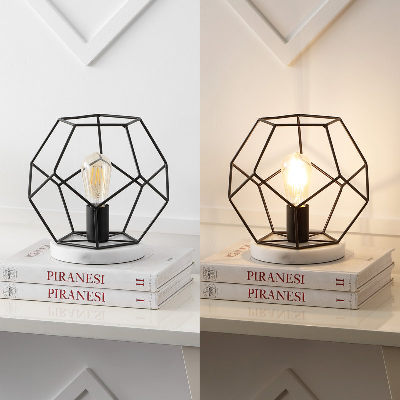 Kelleher Marble Novelty Lamp, Black/White