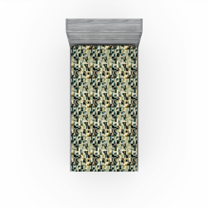 Drap-housse abstrait Ambesonne, Drap-housse de taille simple