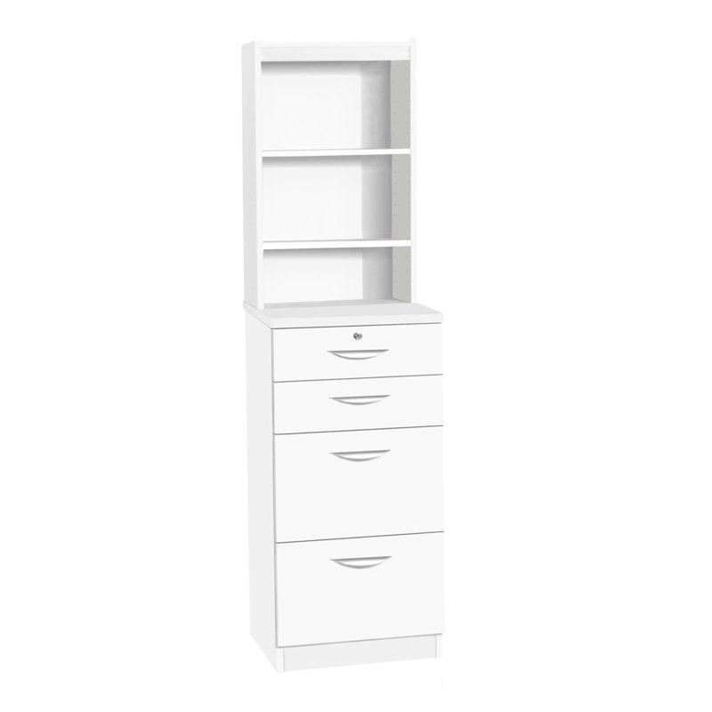 Bettijane 48cm Wide 4 -Drawer File Cabinet, White
