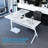 L-Shaped Plastic / Acrylic Computer Desk
