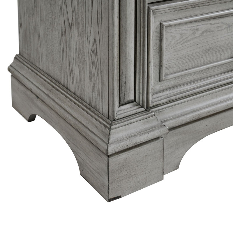 Picket House Furnishings Brookstone 15-Drawer Mansion Chest in Aged Grey