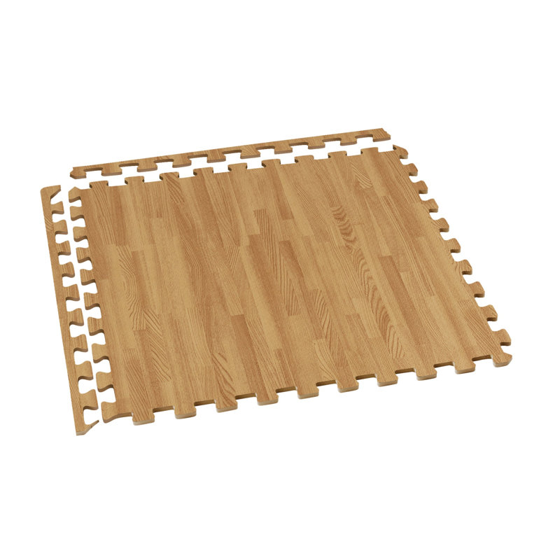 Carreaux de sol en mousse épaisse 3/8 po Forest Floor 100 pieds carrés, Chêne blanc, 25