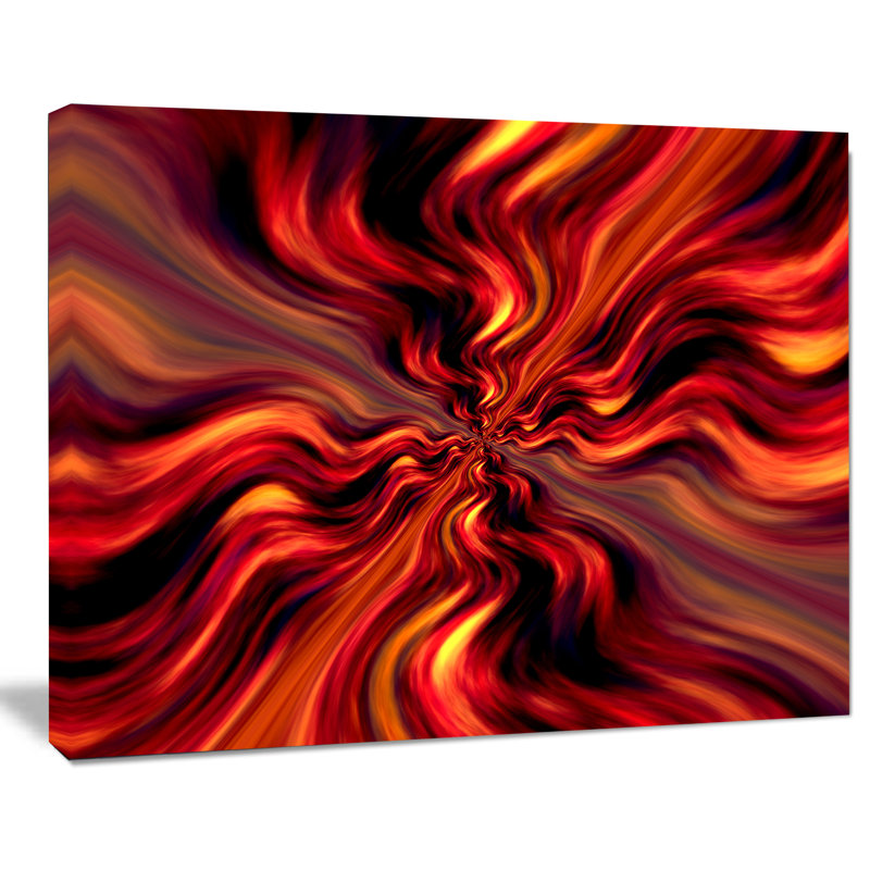 Corwin, «Red Infinity Illustration», impression, H 16 po x l 32 po x P 1 po, Toile tendue