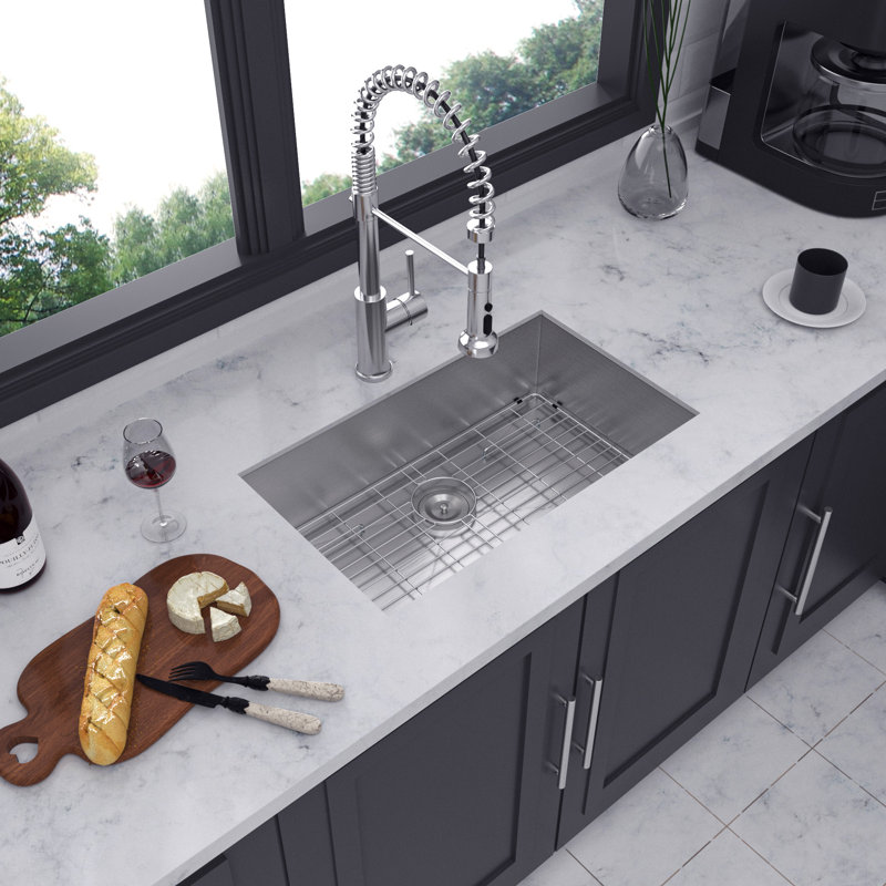 30'' L Single Bowl Stainless Steel Kitchen Sink
