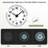 Night Light Wall Clock For Bedroom,Silent Lighted Up Wall Clock Glow In The Dark, Battery Operated Wall Clocks For Living Room/Kitchen, Easy To Read Large Digital Display, (Silver/12 Inch)