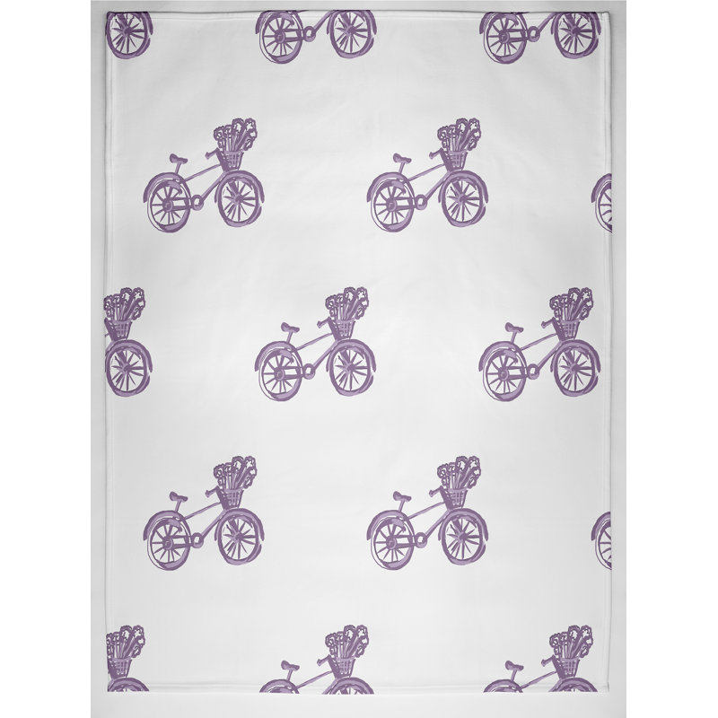 Ireland Plain Weave / Muslin Throw Blanket, Purple