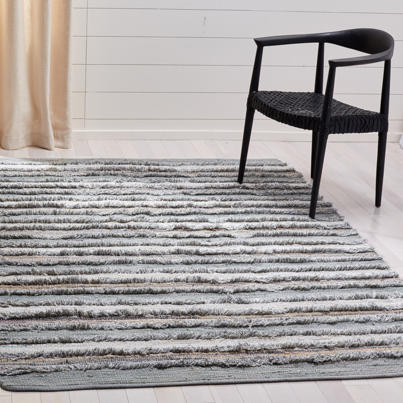 Monaca Hand Woven Cotton Striped Rug