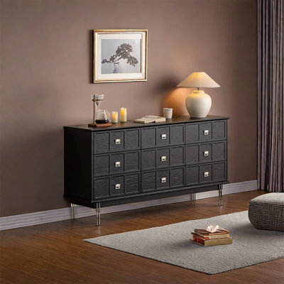 Spacious Sideboard Cabinet with Alloy Handles