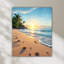 Art mural en verre trempé Tropical Beach-823023635