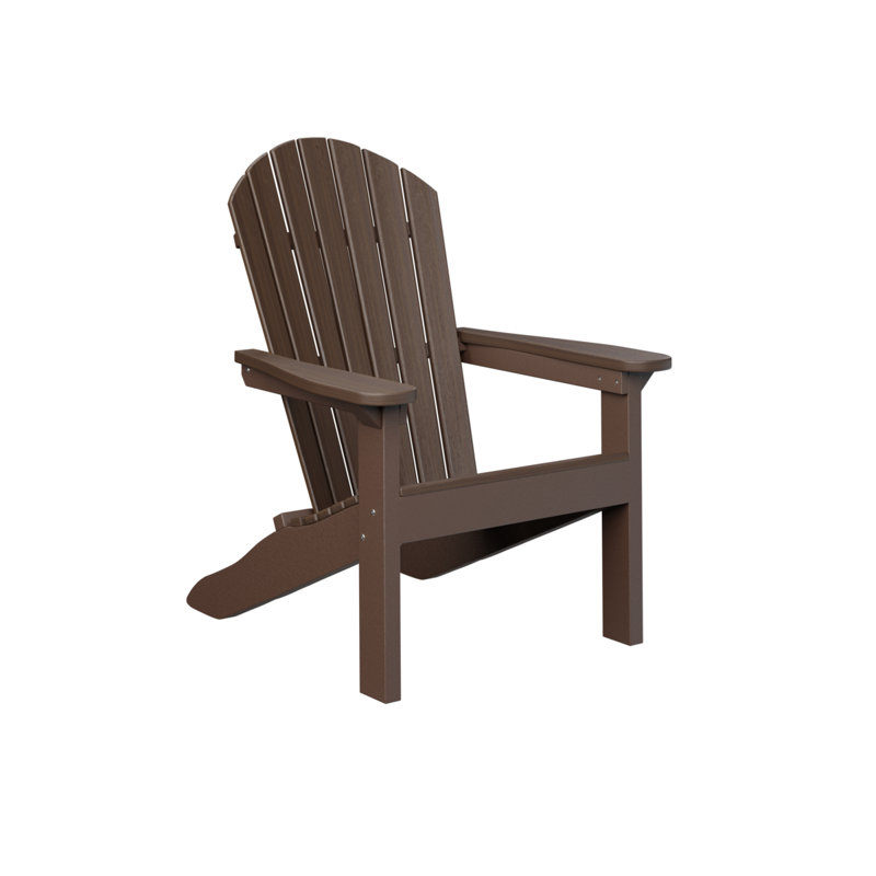 Berlin Gardens Comfo Back Adirondack Chair, Brazilian Walnut/Chocolate Brown
