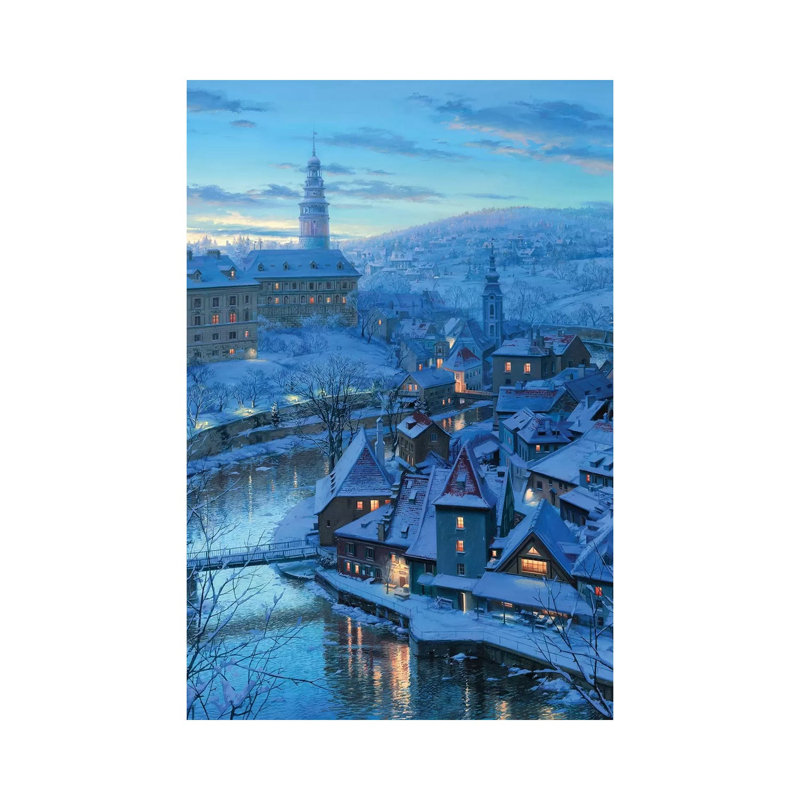 Twilight In Krumlov by Evgeny Lushpin - Wrapped Canvas Print, 66.04 cm H x 45.72 cm W x 1.91 cm D