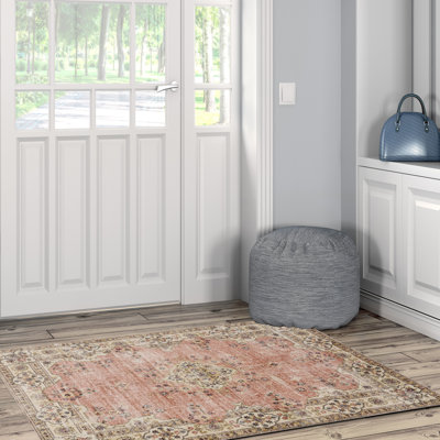 Tapis rose et ivoire Delacroy