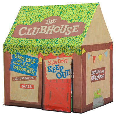 Tente de jeu pour enfants à l'intérieur: tente clubhouse pour enfants avec porte à enroulement et fenêtres pour jeux d'extérieur - tente pour garçons, maisonnette pour tout-petits