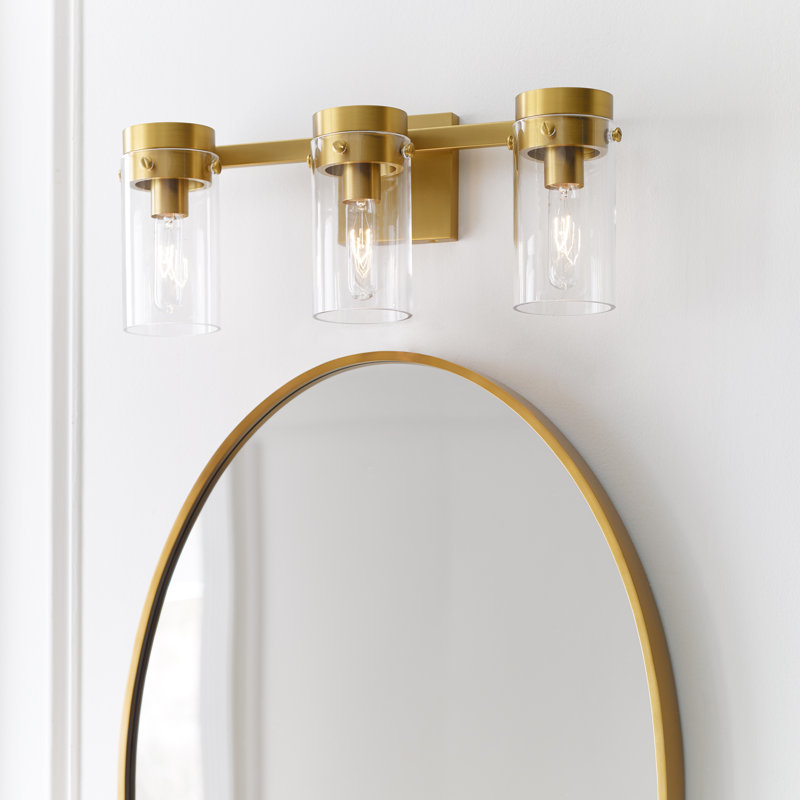 Evy 3 - Light Dimmable Vanity Light, Burnished Brass
