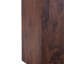 Table basse de salon, table de bout carrée de 12 po x 12 po x 20 po aux tons de bois brun, décor moderne compact