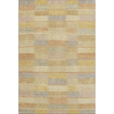 Premium Machine Washable Marasco AMF1628 Stripes Rug