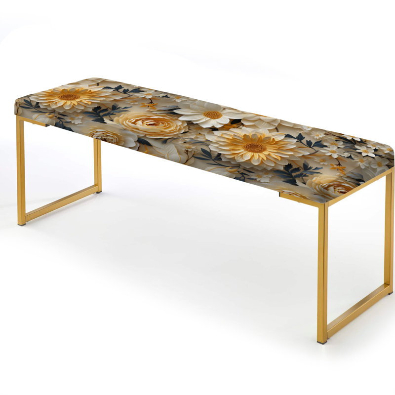 Banc rembourré or, Waring
