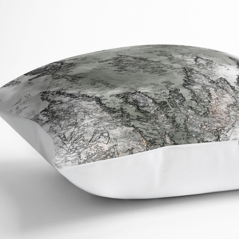 Square Throw Cushion, 40cm H x 40cm W x 15cm D, White