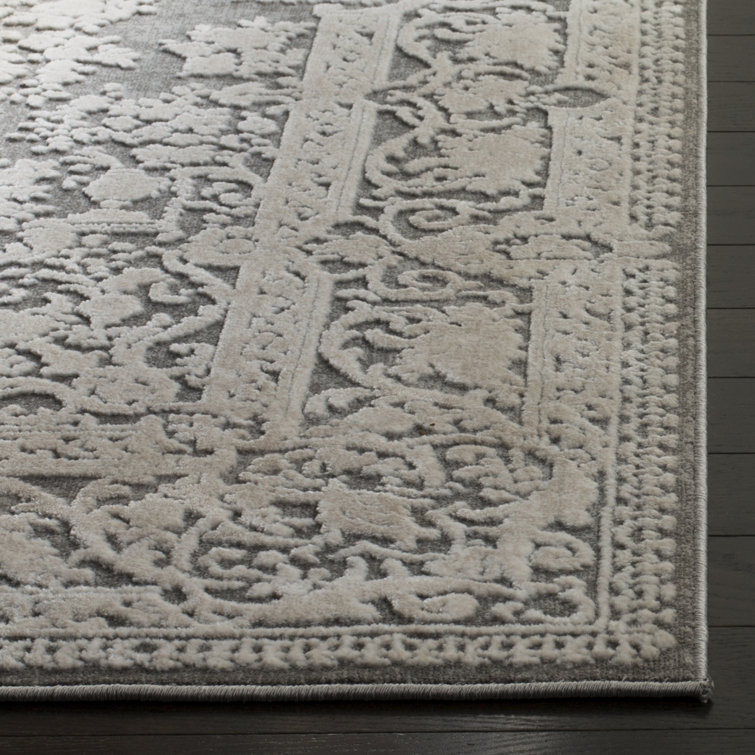 Calidia Oriental Dark Gray/Cream Rug