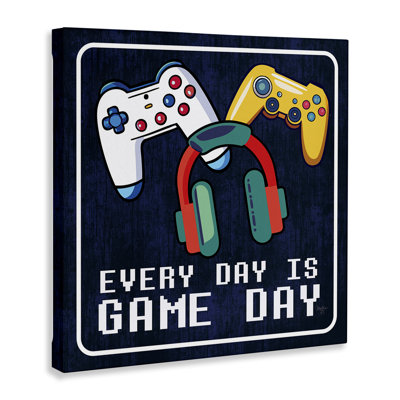 «Every Day Game Day», art mural sur toile, design par Mollie B.