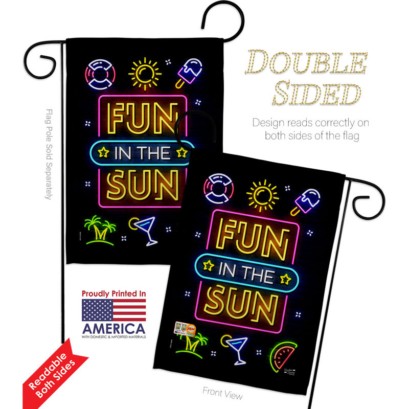 Ensemble de drapeaux en polyester 18,5 po x 13 po Neon