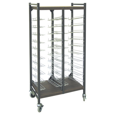 53.38'' H x 27.5'' W File Cart with Wheels