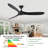Ceiling Fans Without Lights, Ceiling Fan No Light, High Cfm Quiet 3 Blade Solid Wood Ceiling Fan, Large Modern Ceiling Fan With Remote, Propeller Outdoor Ceiling Fans For Patios-305431371-307388959