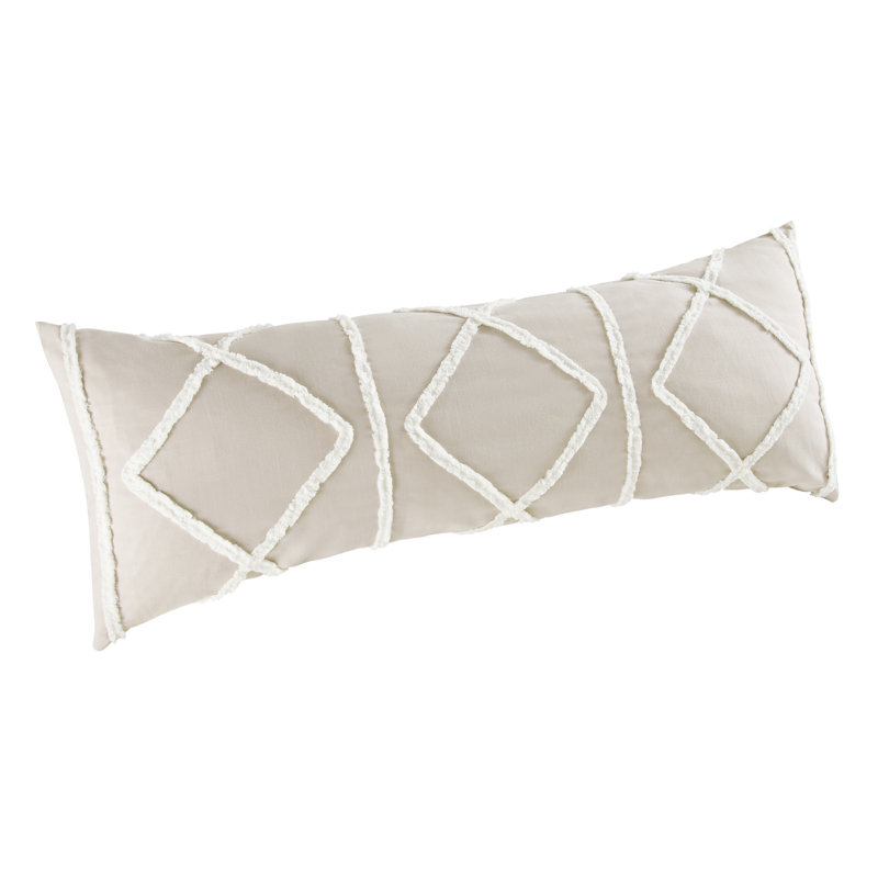 Boho Fringe Body Pillow Case by Sweet Jojo Designs, Taupe/Ivory