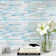Aurora Blue 11.82 in. x 12.76 in. Interlocking Glossy Glass Mosaic Tile