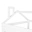 Twin Size House Bed Wood Bed With Twin Size Trundle ( White )