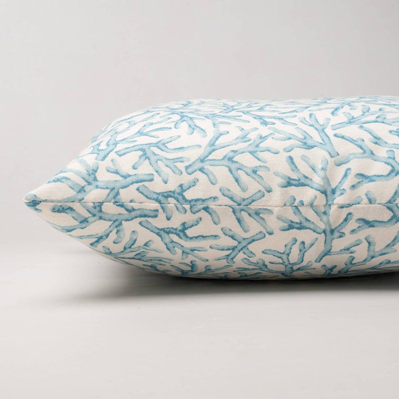 Abstract Blue Cushion, 43x43cm, Feather filled