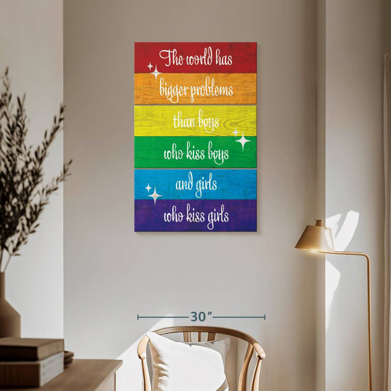 Tergel Bigger Problems Than Pride, 57" H x 36" W