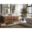 Teck flottant uni 60 po Sonoma X P 22 po De salle de bain D Empira blanc quartz