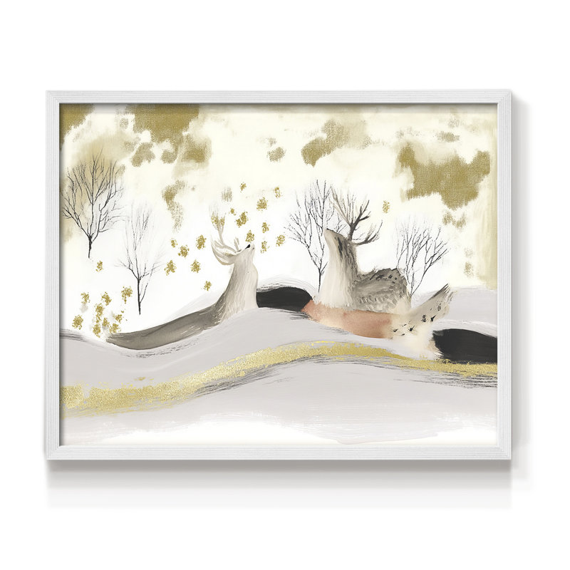 Chirstmas Art-CDLXXI -Framed Print - Restickable, H 16 po x l 20 po, Blanc