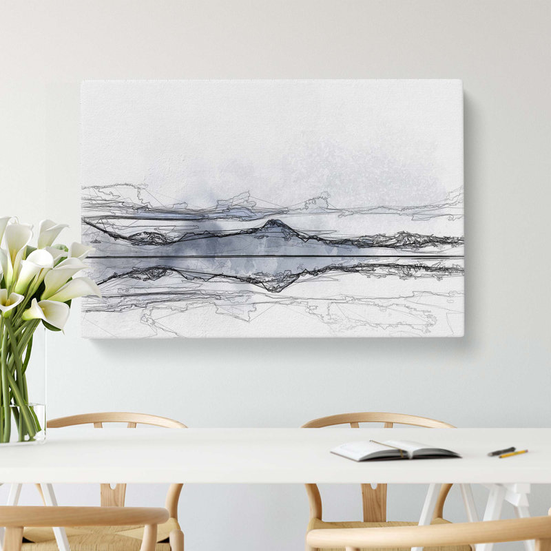The Twin Lakes In Colorado In Abstract - Wrapped Canvas, 50cm H x 76cm W x 3cm D