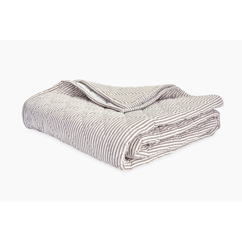 Matteo Quilt, Bark Striped, Full/Queen Quilt