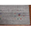 Tapis rayé gris Gabbeh 5 x 5