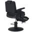 Fauteuil de coiffeur inclinable robuste de 26,7 po de largeur, fauteuil de salon pivotant réglable, similicuir-2024865979
