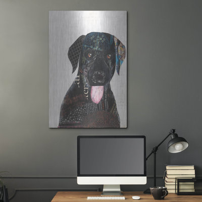 Luxe Metal Art 'Wanna Play IV' By Courtney Prahl, " Wanna Play IV " by Courtney Prahl