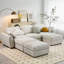 Canapé modulaire modulaire 113 po Modulo Nest - conception convertible 3-en-1, repose-pieds de rangement inclus, peu encombrant pour le salon