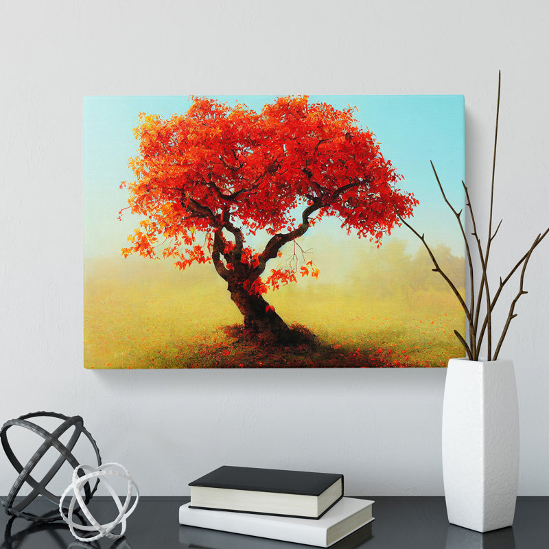 Picturesque Apple Tree - Wrapped Canvas Print, 35cm H x 50cm W x 3cm D