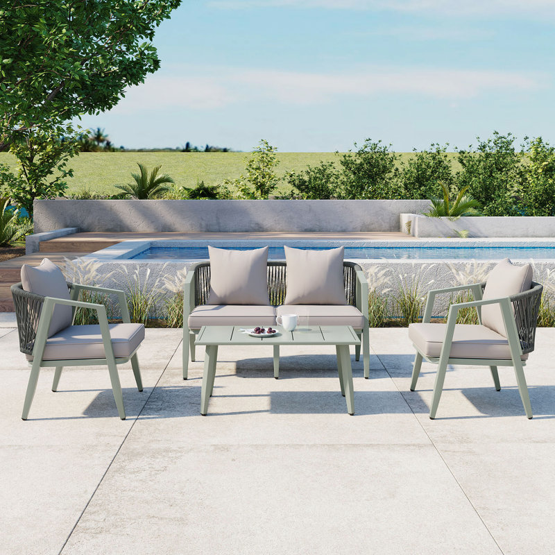 Ensembles repas pour patio, Vert / vert